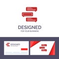 Creative Business Card and Logo template Chat, Bubbles, Comments, Conversations, Talks Vector Illustration Royalty Free Stock Photo