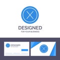 Creative Business Card and Logo template Close, Cross, Interface, No, User Vector Illustration Royalty Free Stock Photo