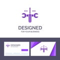 Creative Business Card and Logo template Cloud, Computing, Screwdriver, Tooling Vector Illustration