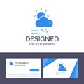 Creative Business Card and Logo template Cloud, Day, Rainy, Season, Weather Vector Illustration Royalty Free Stock Photo