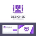 Creative Business Card and Logo template Computer, Computing, Server, Cpu Vector Illustration Royalty Free Stock Photo