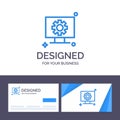 Creative Business Card and Logo template Computer, Hardware, Setting, Gear Vector Illustration Royalty Free Stock Photo