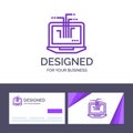 Creative Business Card and Logo template Computer, Network, Laptop, Hardware Vector Illustration Royalty Free Stock Photo