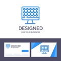 Creative Business Card and Logo template Computer, Technology, Hardware Vector Illustration Royalty Free Stock Photo