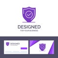 Creative Business Card and Logo template Confirm, Protection, Security, Secure Vector Illustration