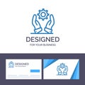 Creative Business Card and Logo template Business, Development, Modern, Solutions Vector Illustration Royalty Free Stock Photo