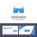 Creative Business Card and Logo template Device, Glasses, Google Glass, Smart Vector Illustration Royalty Free Stock Photo