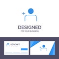 Creative Business Card and Logo template Discover People, Instagram, Sets Vector Illustration