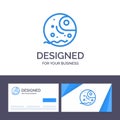 Creative Business Card and Logo template Distant, Gas, Giant, Planet Vector Illustration Royalty Free Stock Photo