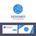 Creative Business Card and Logo template Distant, Gas, Giant, Planet Vector Illustration Royalty Free Stock Photo