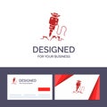 Creative Business Card and Logo template Drill, Building, Construction, Repair, Tool Vector Illustration Royalty Free Stock Photo