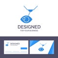 Creative Business Card and Logo template Eye Surgery, Eye Treatment, Laser Surgery, Lasik Vector Illustration Royalty Free Stock Photo