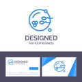 Creative Business Card and Logo template Fertile, Procreation, Reproduction, Sex Vector Illustration