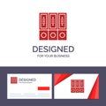 Creative Business Card and Logo template Files, Archive, Data, Database, Documents, Folders Vector Illustration Royalty Free Stock Photo