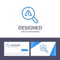 Creative Business Card and Logo template Find, Search, View, Error Vector Illustration Royalty Free Stock Photo