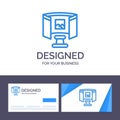 Creative Business Card and Logo template Future, Glasses, Science, Technology Vector Illustration Royalty Free Stock Photo