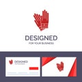 Creative Business Card and Logo template Gloves, Building, Construction, Repair Vector Illustration Royalty Free Stock Photo