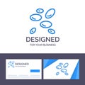 Creative Business Card and Logo template Hematology, Wbcs, White Blood Cells, White Cells Vector Illustration