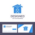 Creative Business Card and Logo template Home, House, Canada Vector Illustration Royalty Free Stock Photo