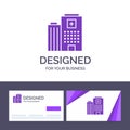 Creative Business Card and Logo template Hospital, Medical, Building, Care Vector Illustration