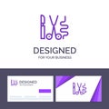 Creative Business Card and Logo template Instruments, Surgery, Tools, Medical Vector Illustration