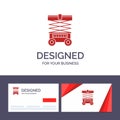 Creative Business Card and Logo template Lift, Forklift, Warehouse, Lifter, Vector Illustration