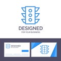 Creative Business Card and Logo template Light, Traffic, signal, Navigation, rule Vector Illustration Royalty Free Stock Photo