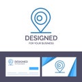 Creative Business Card and Logo template Location, Map, Bangladesh Vector Illustration Royalty Free Stock Photo
