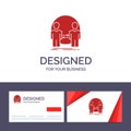 Creative Business Card and Logo template Man, Clone, User, Identity, Duplicate Vector Illustration