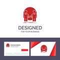 Creative Business Card and Logo template Man, Clone, User, Identity, Duplicate Vector Illustration Royalty Free Stock Photo