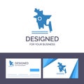 Creative Business Card and Logo template Map, Bangladesh Country, Bangladesh Vector Illustration Royalty Free Stock Photo