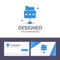 Creative Business Card and Logo template Network, File, Folder Vector Illustration Royalty Free Stock Photo