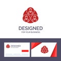 Creative Business Card and Logo template Staff, Gang, Clone, Circle Vector Illustration