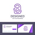 Creative Business Card and Logo template Tag, Sale, Hotel, Sign Vector Illustration Royalty Free Stock Photo