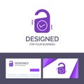 Creative Business Card and Logo template Tag, Sale, Hotel, Sign Vector Illustration Royalty Free Stock Photo