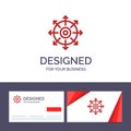 Creative Business Card and Logo template Target, Point, Achieve, Success Vector Illustration Royalty Free Stock Photo