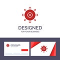 Creative Business Card and Logo template Target, Point, Achieve, Success Vector Illustration Royalty Free Stock Photo