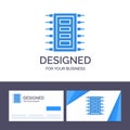 Creative Business Card and Logo template Tech, Hardware, Chip, Computer, Connect Vector Illustration Royalty Free Stock Photo