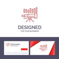 Creative Business Card and Logo template Telescope, Business, Forecast, Forecasting, Market, Trend, Vision Vector Illustration Royalty Free Stock Photo