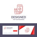 Creative Business Card and Logo template Voltmeter, Ampere, Watt, Digital, Tester Vector Illustration Royalty Free Stock Photo