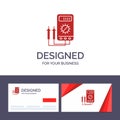 Creative Business Card and Logo template Voltmeter, Ampere, Watt, Digital, Tester Vector Illustration Royalty Free Stock Photo