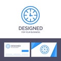 Creative Business Card and Logo template Watch, Timer, Clock, Global Vector Illustration