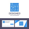 Creative Business Card and Logo template Web, Design, Designer, Tool Vector Illustration Royalty Free Stock Photo