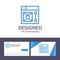 Creative Business Card and Logo template Web, Design, Designer, Tool Vector Illustration Royalty Free Stock Photo
