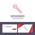 Creative Business Card and Logo template Wrench, Option, Tool, Spanner, Tool Vector Illustration Royalty Free Stock Photo