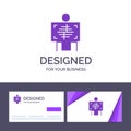 Creative Business Card and Logo template Xray, Patient, Hospital, Radiology, Vector Illustration