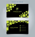 Creative business card and name card template geometric green re Royalty Free Stock Photo