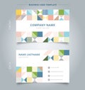 Creative business card and name card template modern geometric g Royalty Free Stock Photo