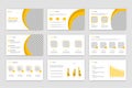 Creative business PowerPoint presentation slides template design. Use for modern keynote presentation background, brochure Royalty Free Stock Photo