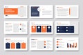 Creative business PowerPoint presentation slides template design. Use for modern keynote presentation background, brochure design Royalty Free Stock Photo